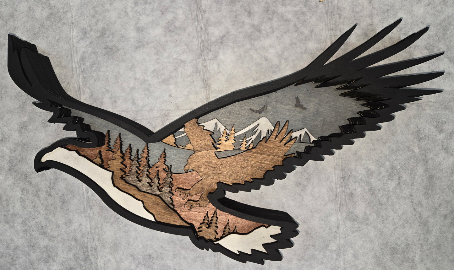 Layered Eagle Mountain Scene