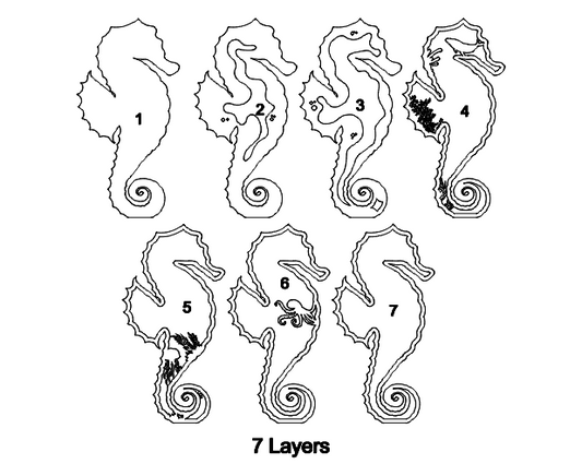 Layered Seahorse Ocean
