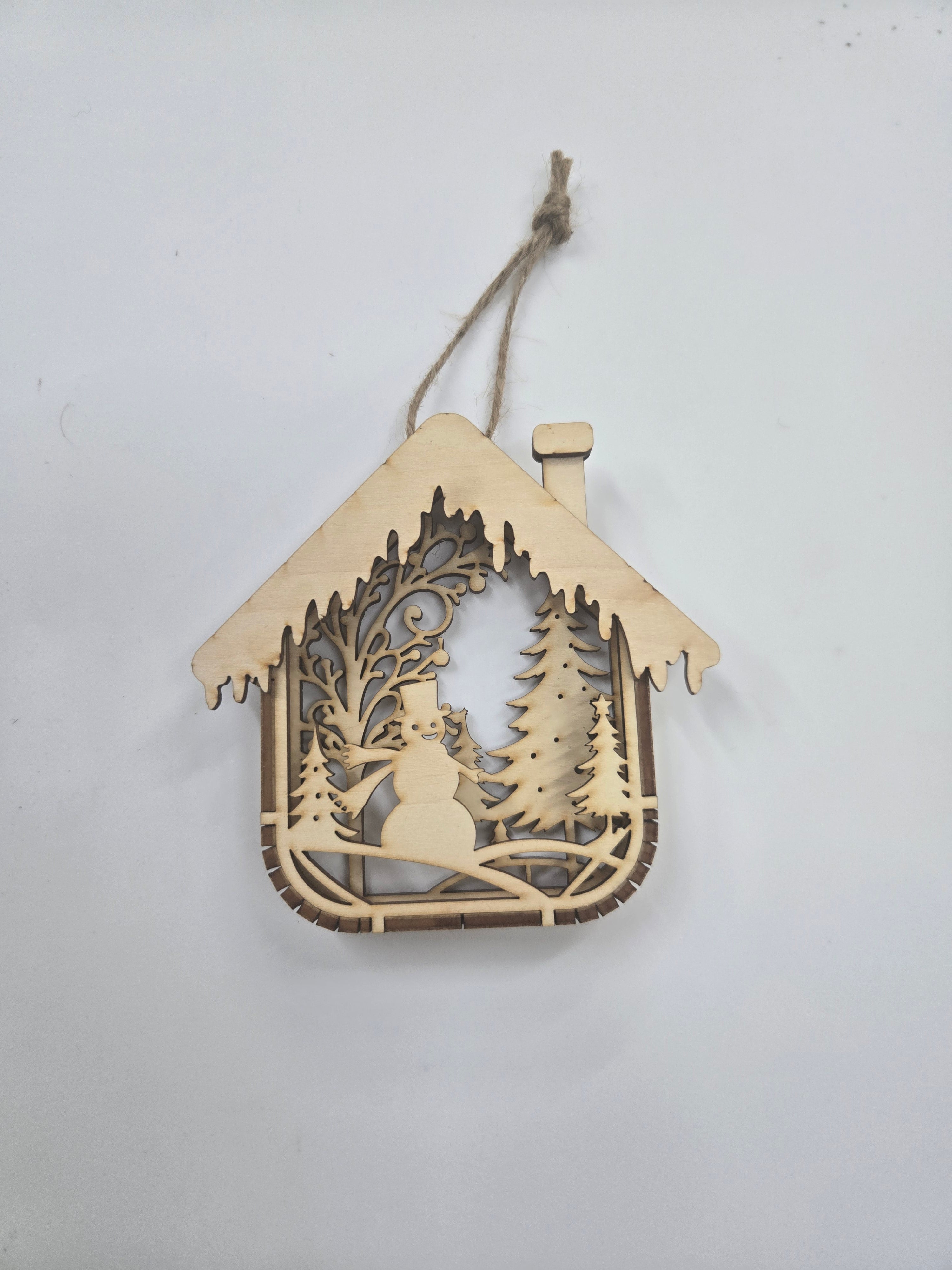 Small 3D Box Christmas Ornament

L x W x H = 4in x 3/4in x 4in