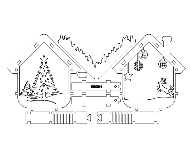 Small Box Christmas Ornament