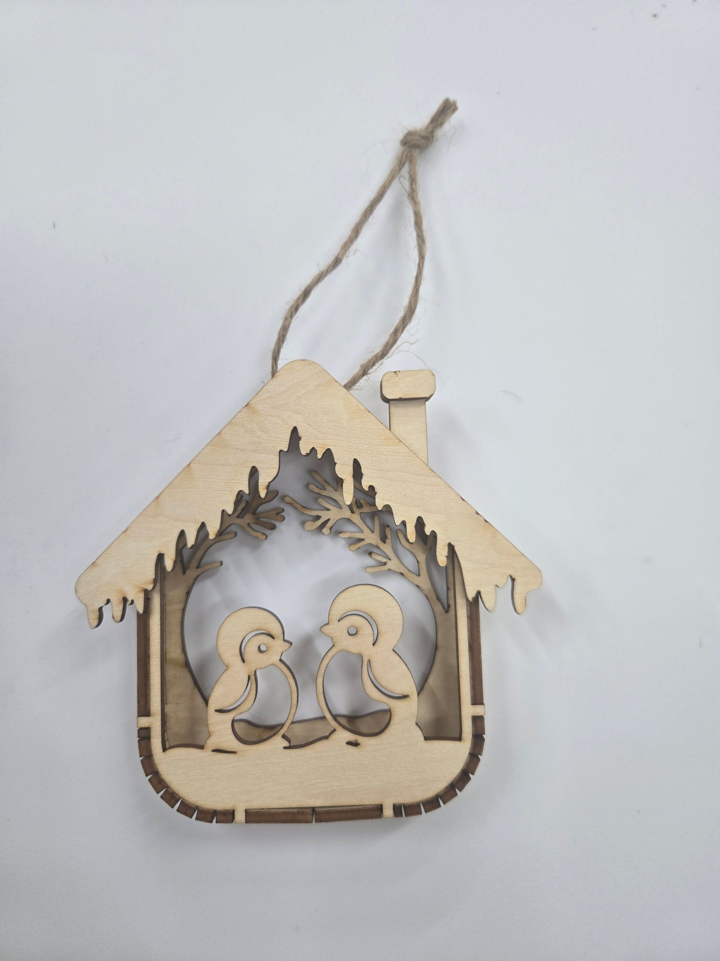 Small 3D Box Christmas Ornament

L x W x H = 4in x 3/4in x 4in