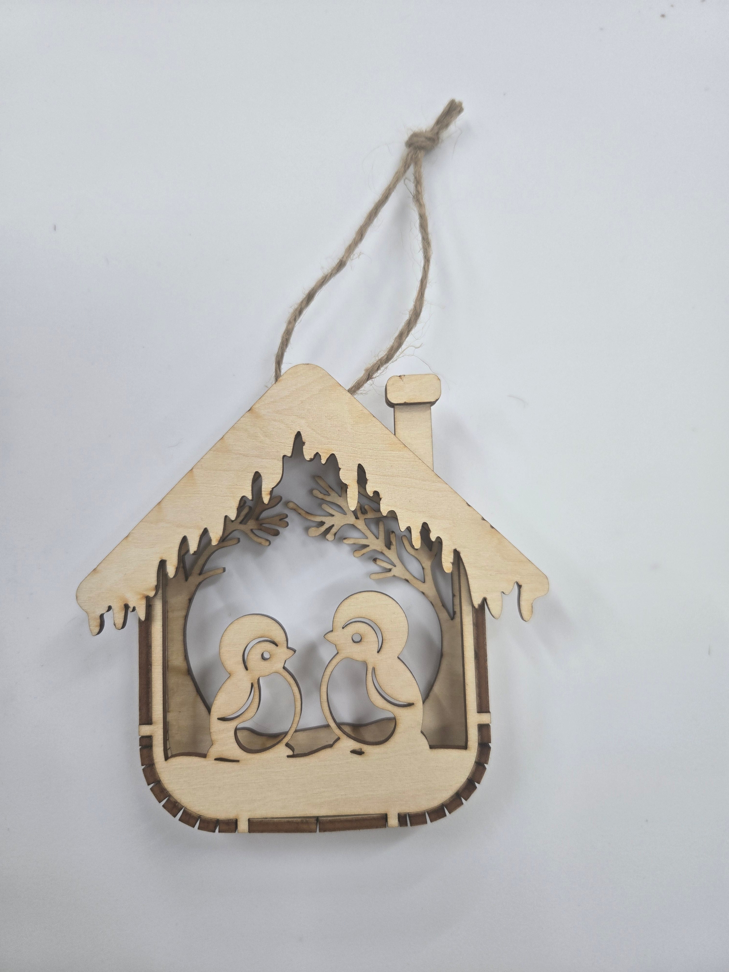 Small 3D Box Christmas Ornament

L x W x H = 4in x 3/4in x 4in