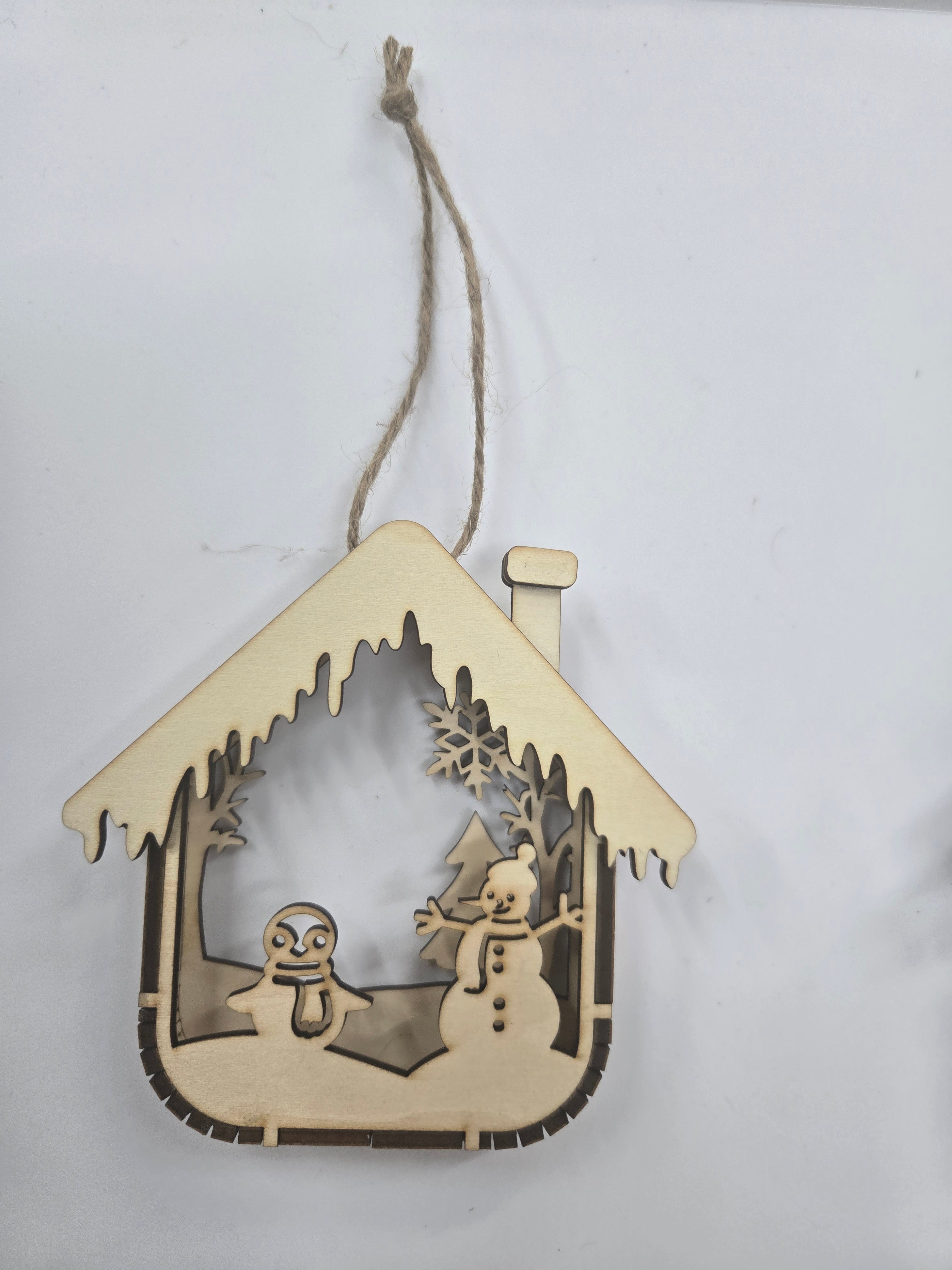 Small 3D Box Christmas Ornament

L x W x H = 4in x 3/4in x 4in