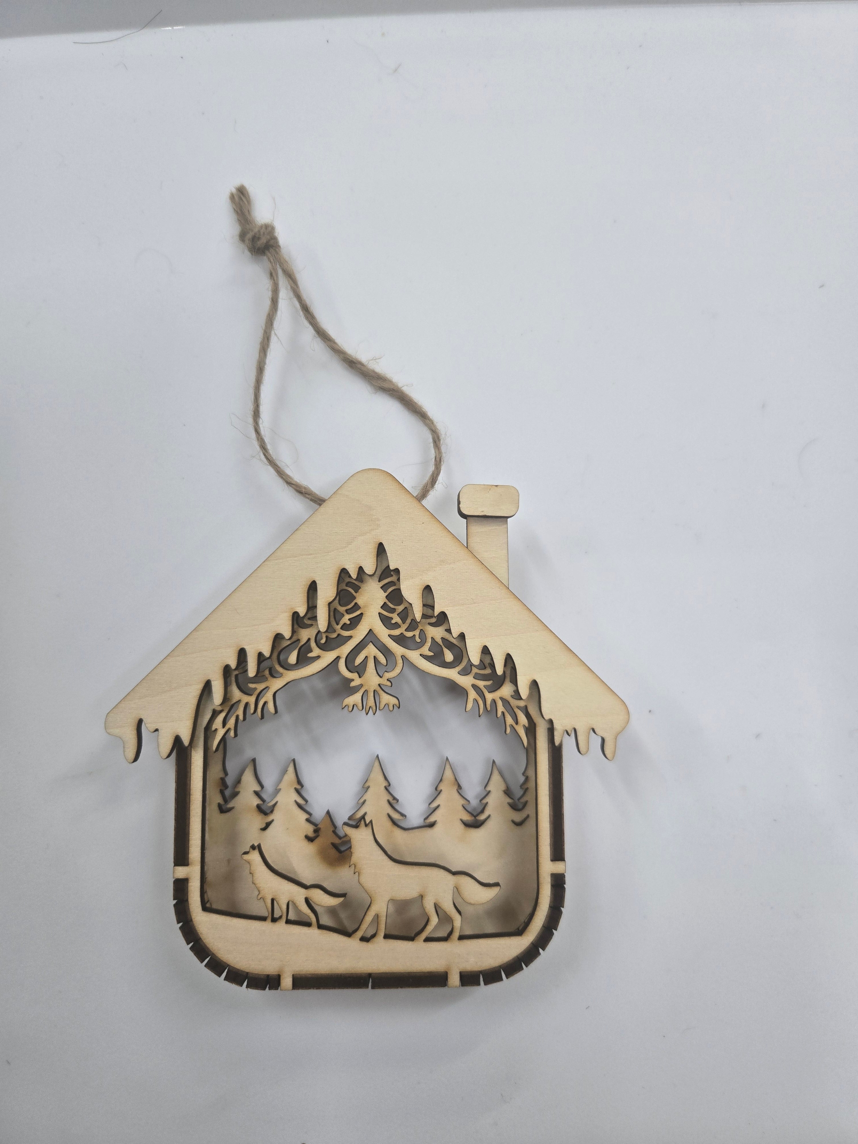 Small 3D Box Christmas Ornament

L x W x H = 4in x 3/4in x 4in