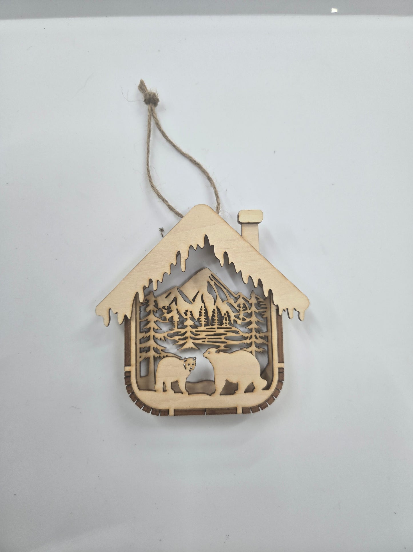 Small 3D Box Christmas Ornament

L x W x H = 4in x 3/4in x 4in