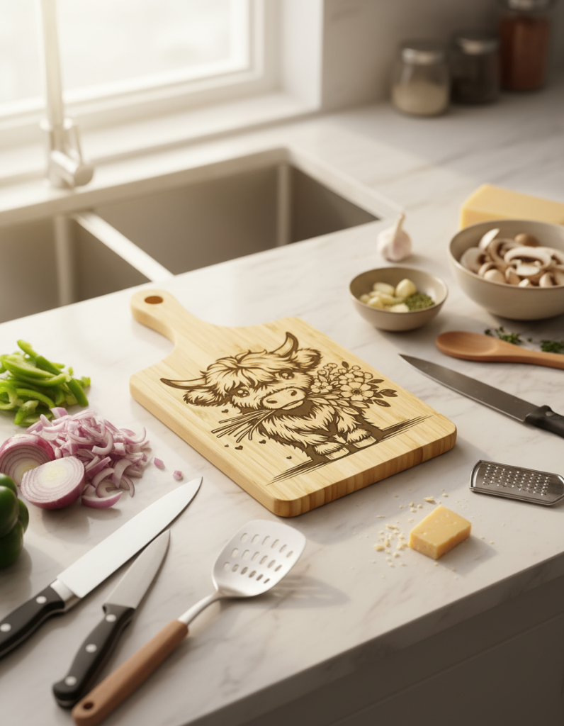Custom Laser Engraved Cutting Board