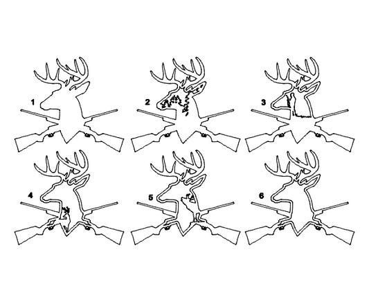 Layered Deer Double Rifle