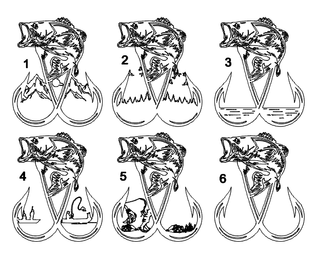 Layered Bass 2 Hook Frame Design