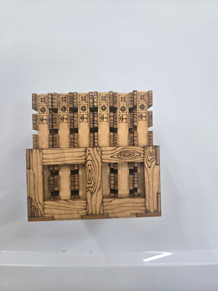 Wooden Pallet Coasters Set