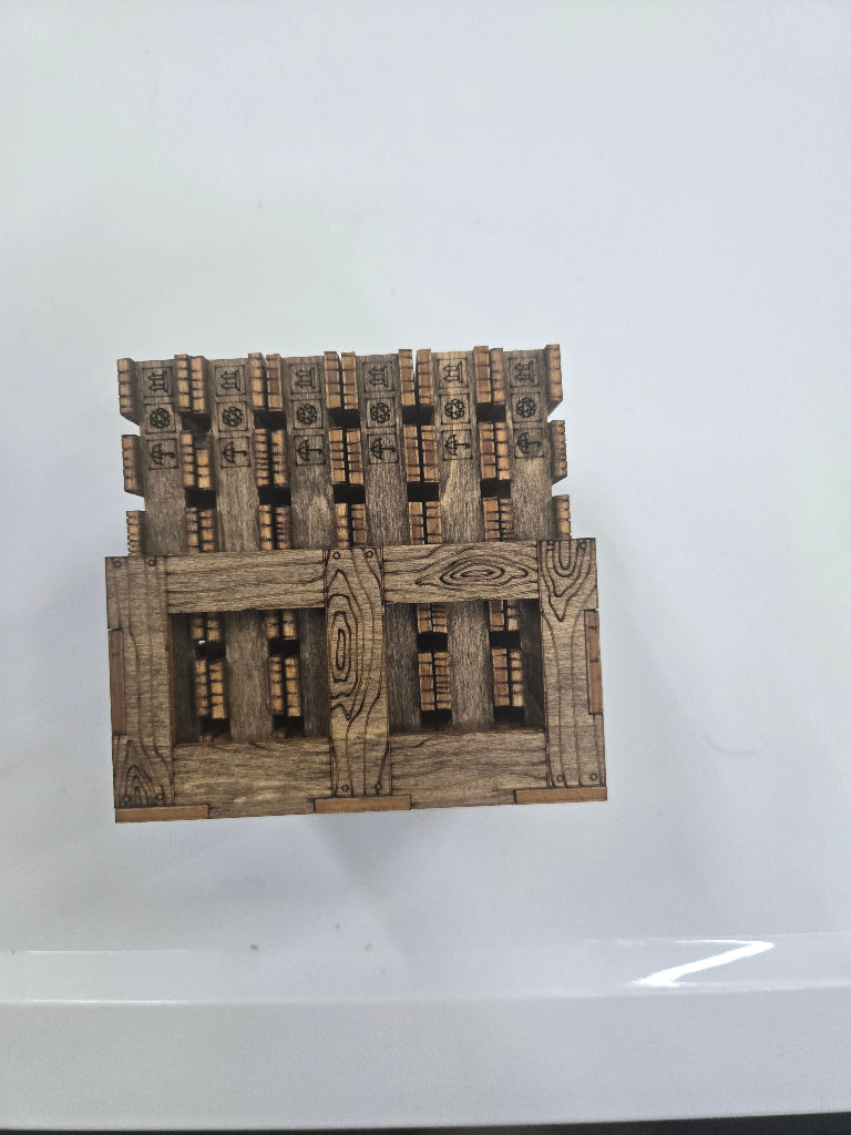 Wooden Pallet Coasters Set