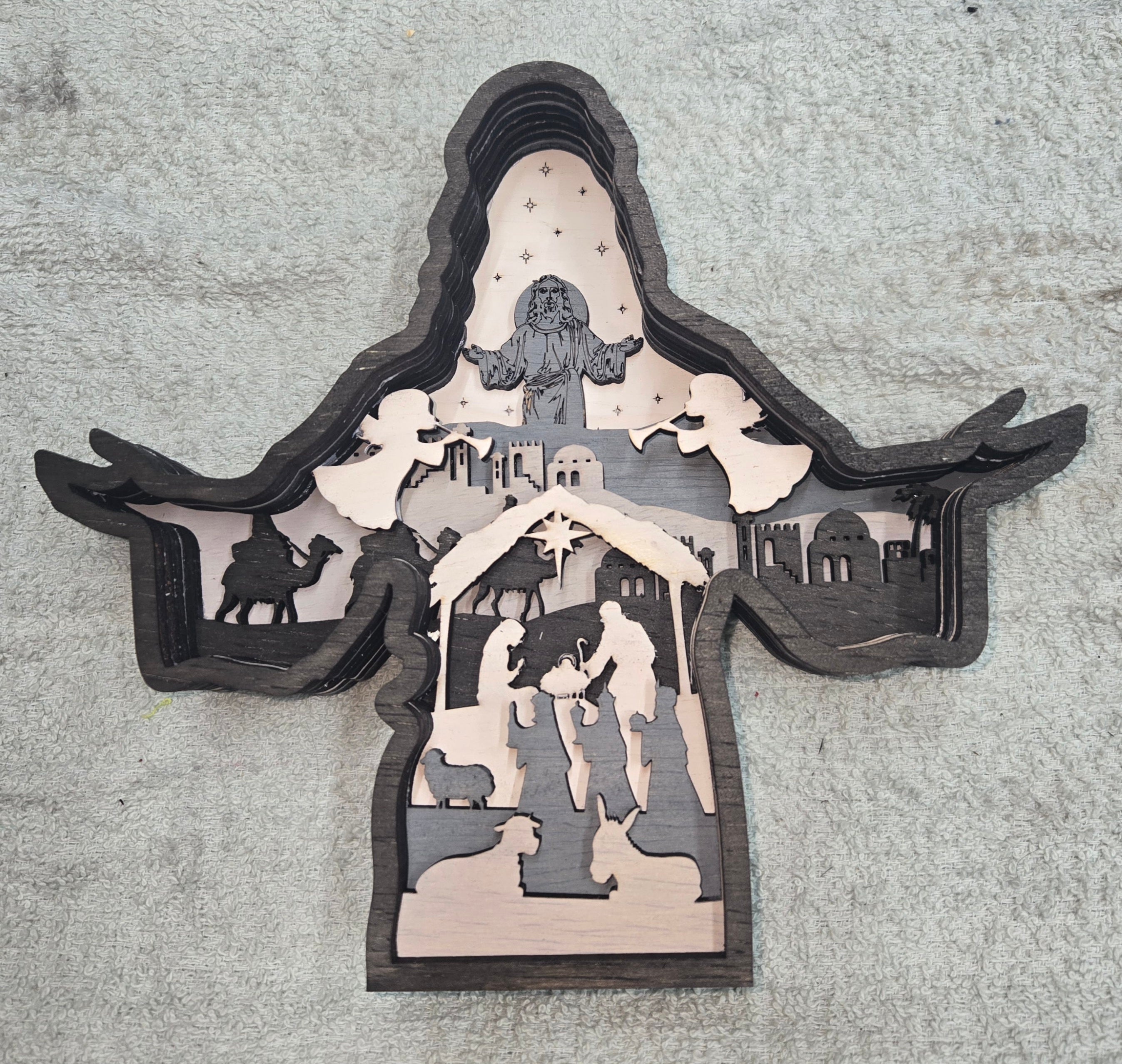 Layered Nativity Jesus Frame – MGT Printing And Design