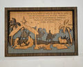 Wooden Nativity Christmas decoration 6-Layered scene cutout&nbsp; with 'Prince Of Peace' text on a gray background

L x W x H = 11in x 1.25in x 7.25in