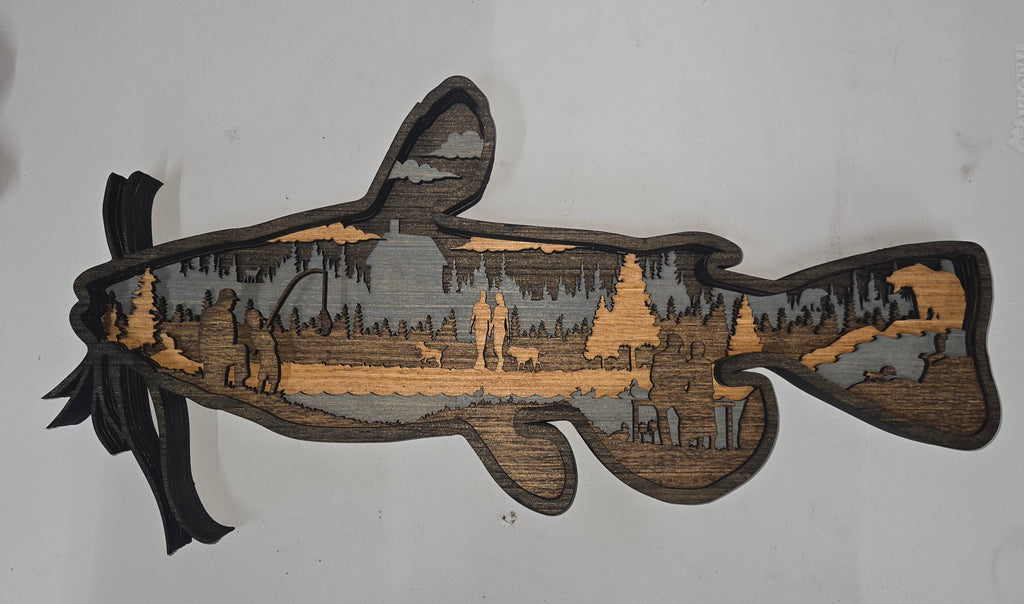 Layered Catfish Frame Design