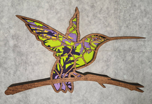 Layered Hummingbird on Limb