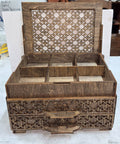 2 Drawer Jewelry Box -w- Lid