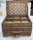 2 Drawer Jewelry Box -w- Lid
