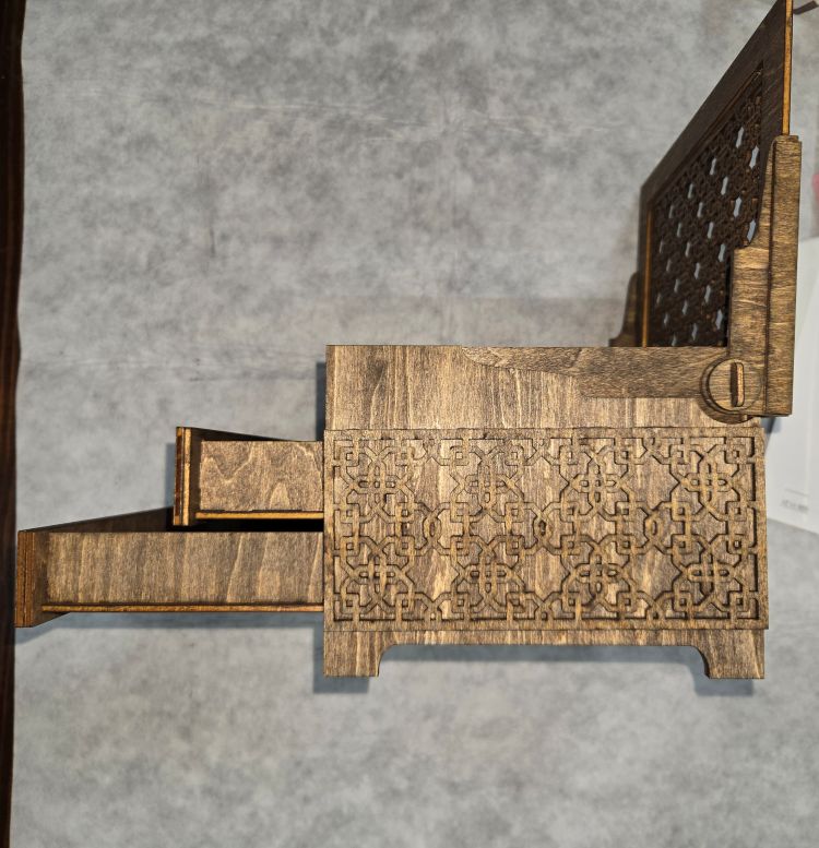 2 Drawer Jewelry Box -w- Lid