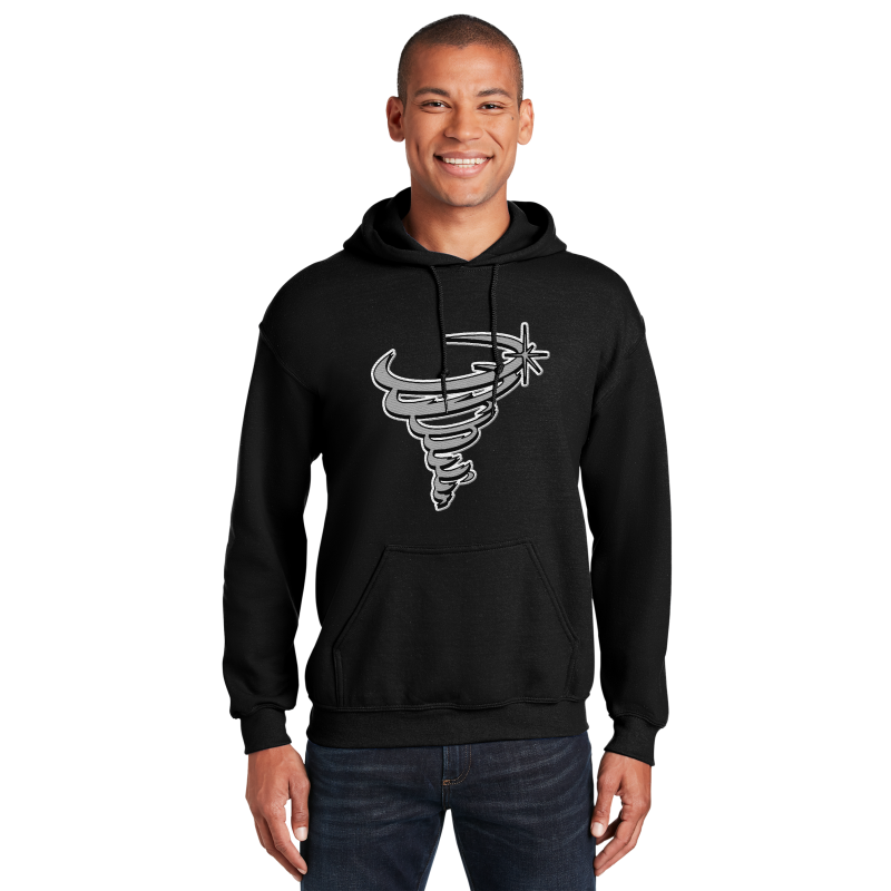 " Bradford Tornado " Embroidery Hooded Sweatshirt