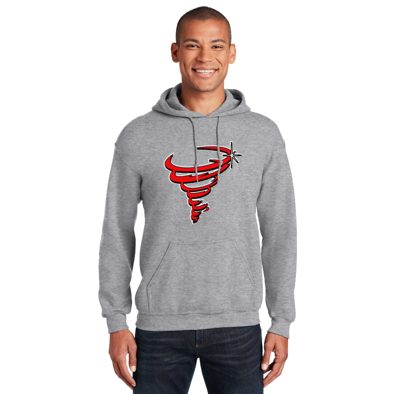 " Bradford Tornado " Embroidery Hooded Sweatshirt