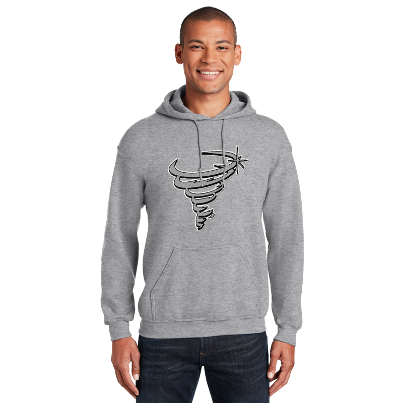 " Bradford Tornado " Embroidery Hooded Sweatshirt